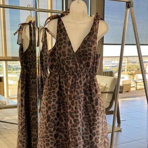 Anthropolgie Leopard Print Maxi Dress
